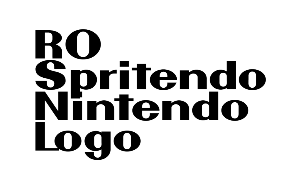 RO Spritendo font , Nintendo Logo Font