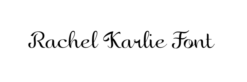 Rachel Karlie Font download