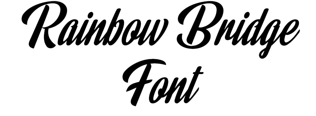 Rainbow Bridge Font download