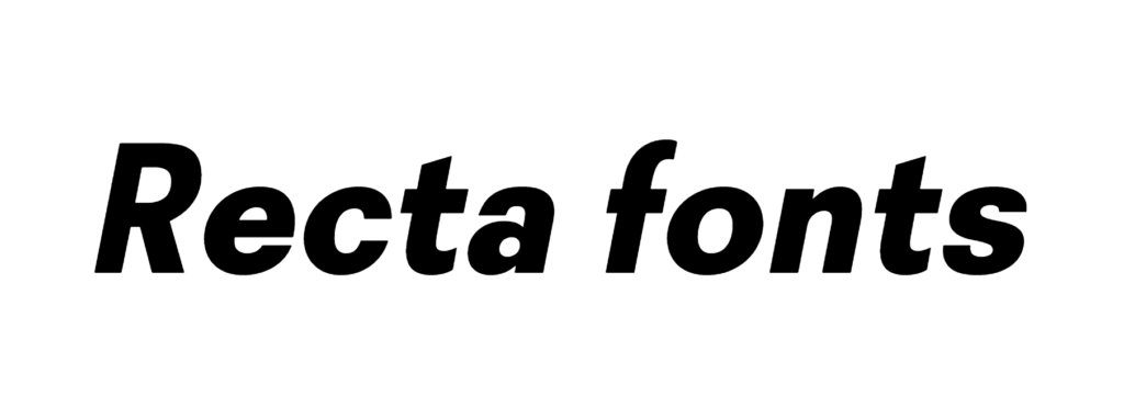 Recta font free download, Recta bold,