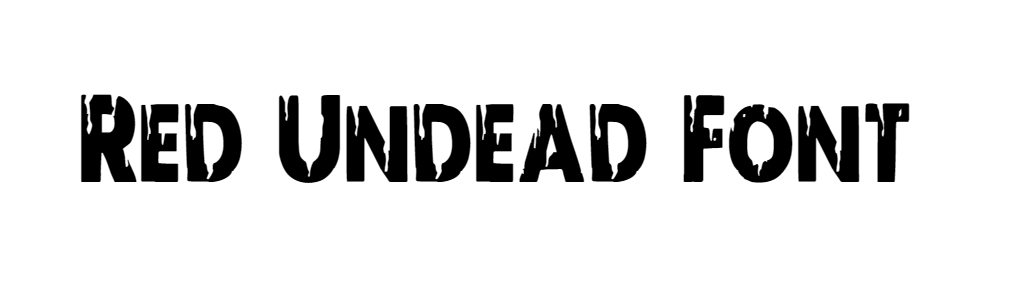 Red Undead Font download