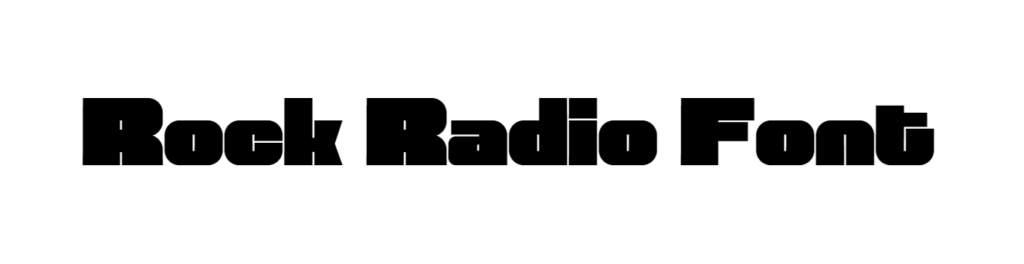 Rock Radio Font download