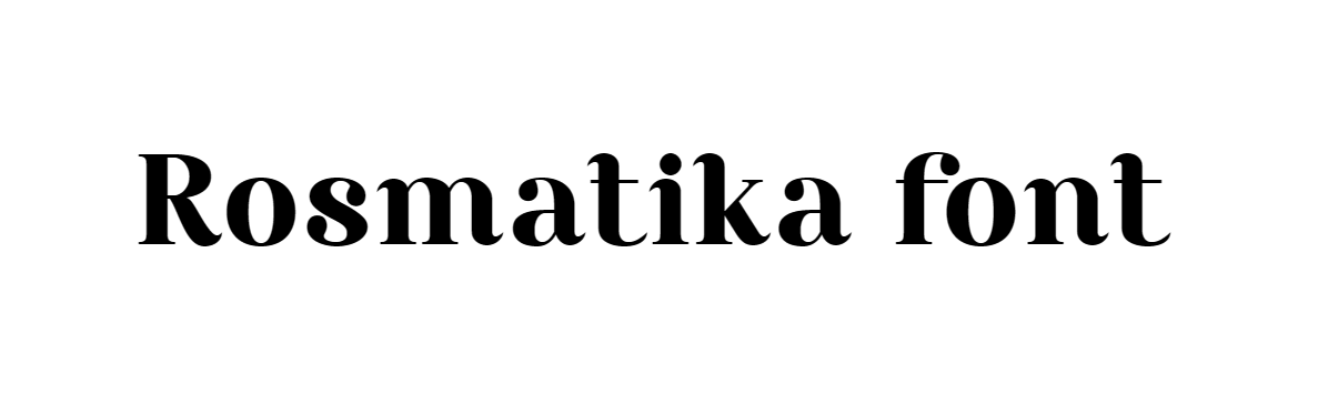 Rosmatika font download