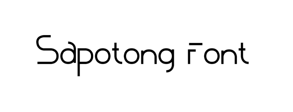 Sapotong font download