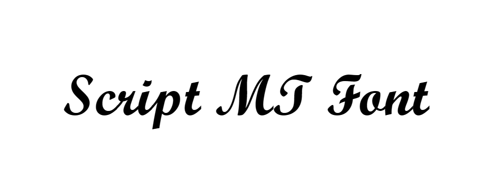 Script MT font download