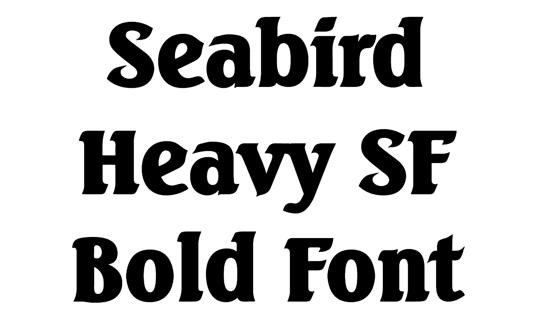 Seabird Heavy SF Bold Font download