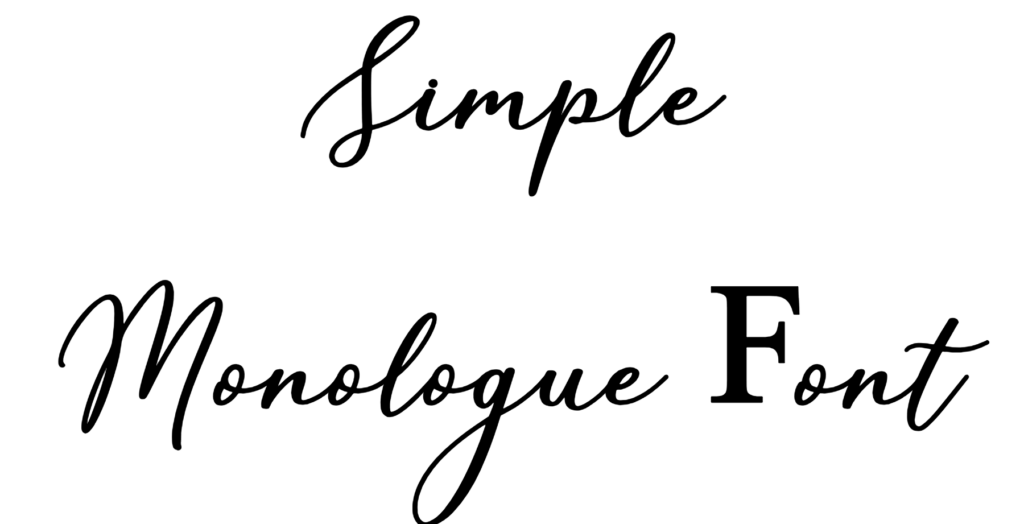 Simple Monologue Font download