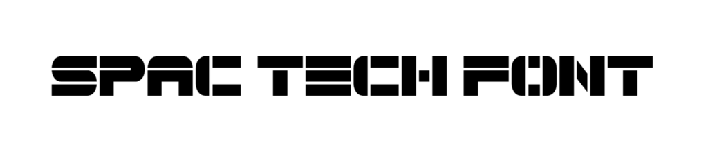 Spac3 tech Font Download, DJ Font