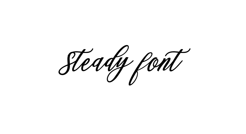 Steady Font download