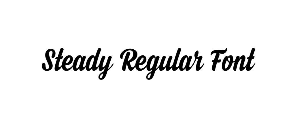 Steady Regular Font download