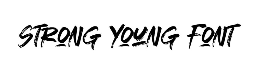 Strong Young Font download