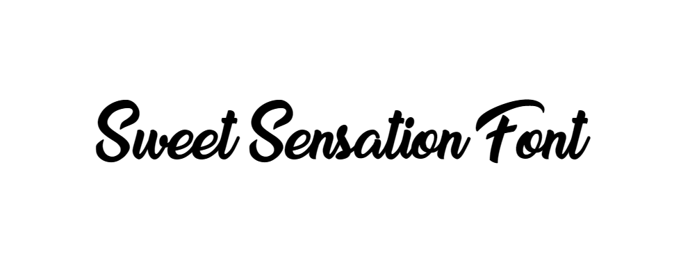 Sweet Sensation Font download