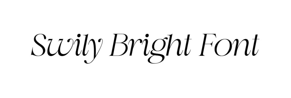 Swily Bright Font download