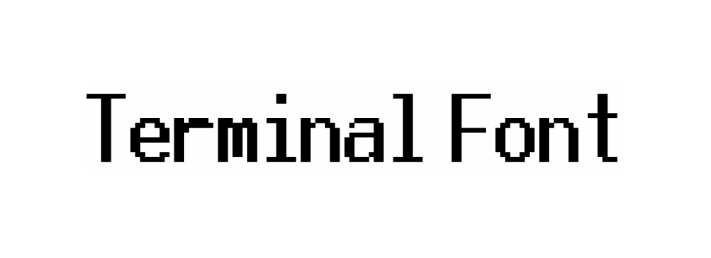 Terminal Font download