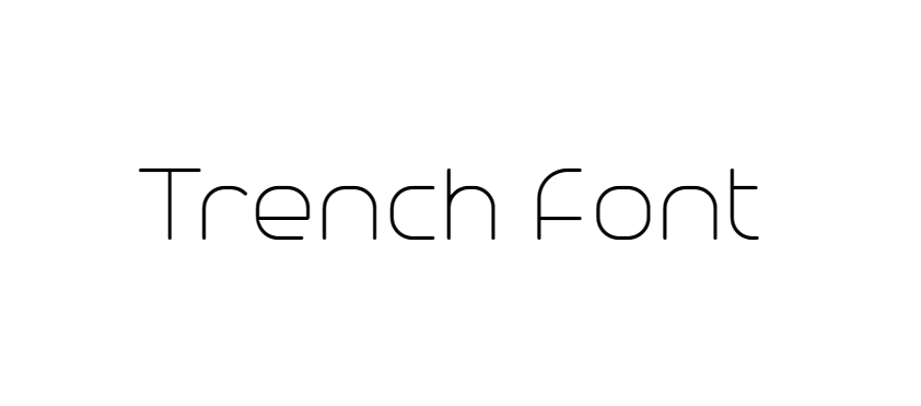 Trench Font Download, DJ Font