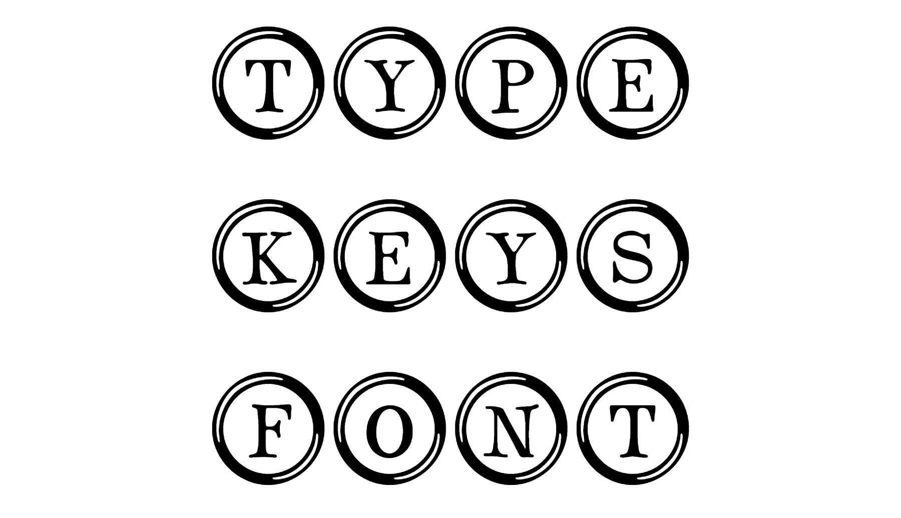 Type Keys Font download