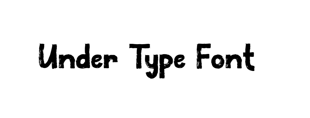 Under Type Font download