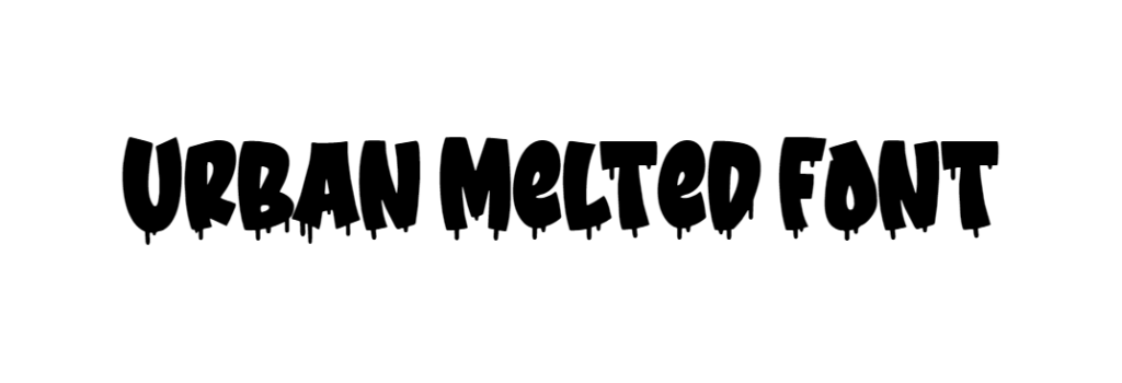 Urban melted font free download