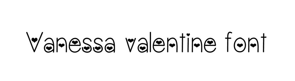 Vanessa valentine font download