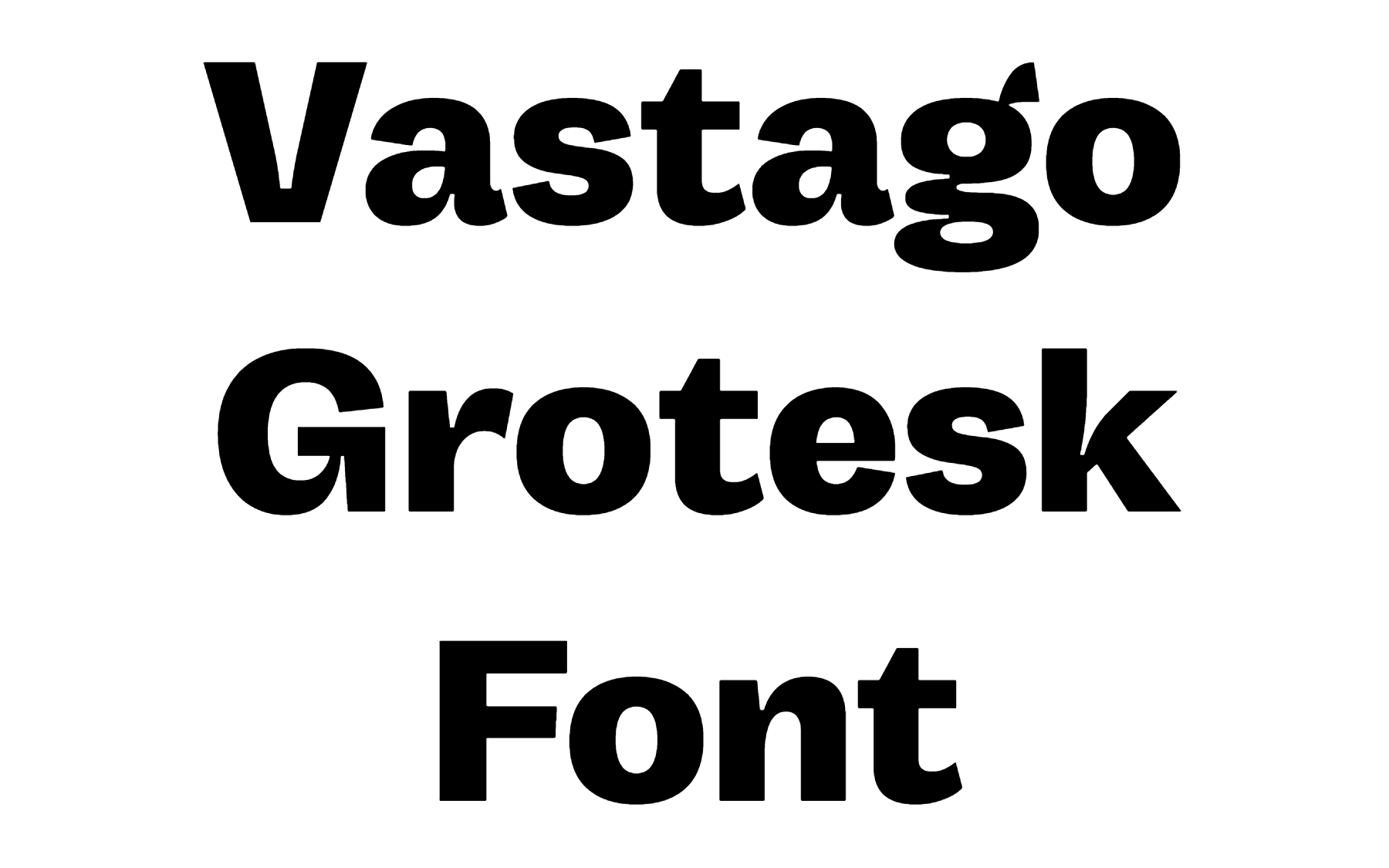 Vastago Grotesk Font download