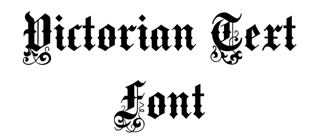 Victorian Text Font download