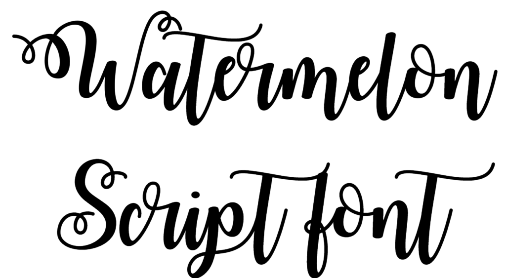 Watermelon Script Font Download, #swirls