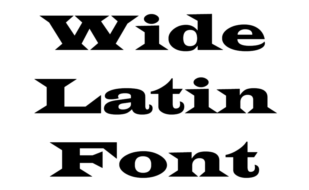 Wide Latin Font download