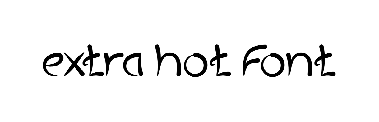 Extra hot font download