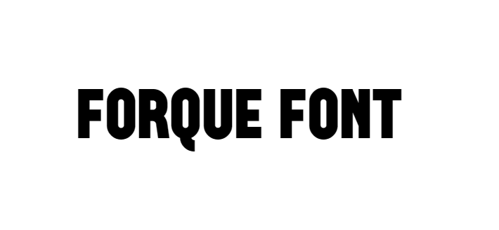 Forque font download