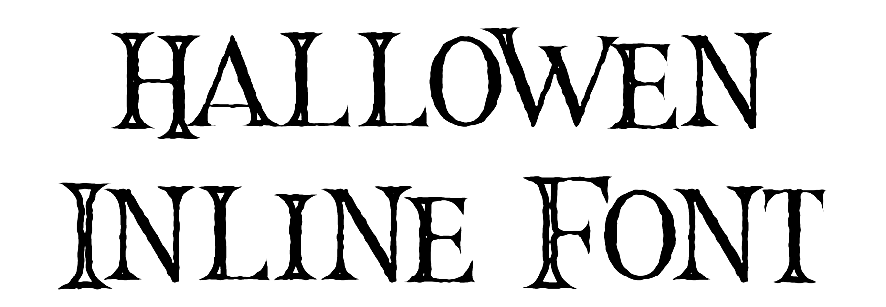 Hallowen Inline Font download