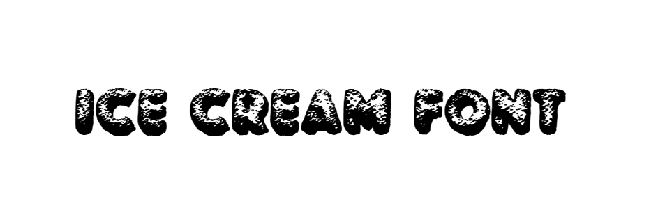 Ice cream font free download