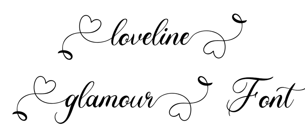 loveline glamour Font download