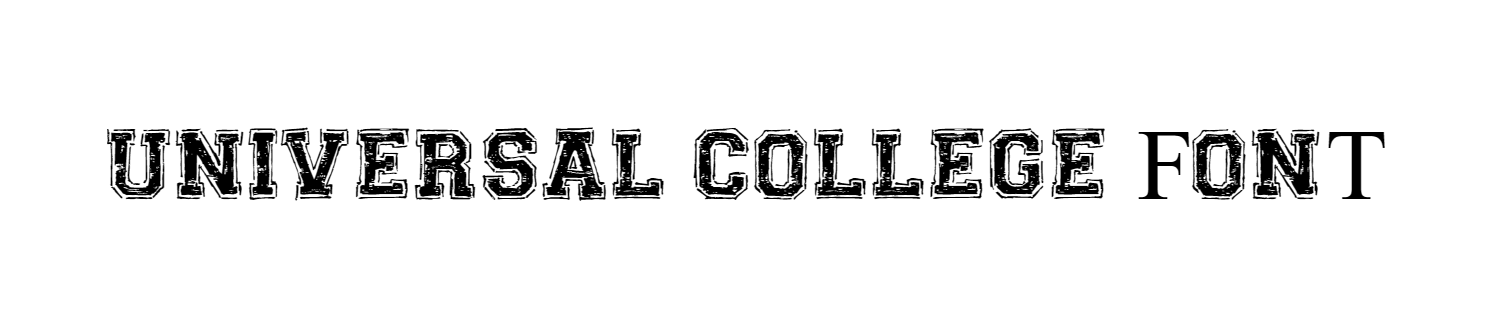 Universal college font download