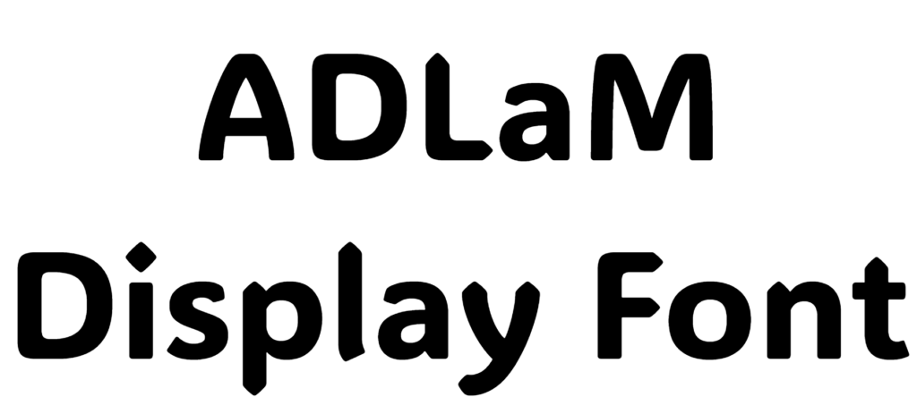 ADLaM Display Font download