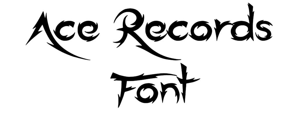 Ace Records Free Font download, #JSH creates