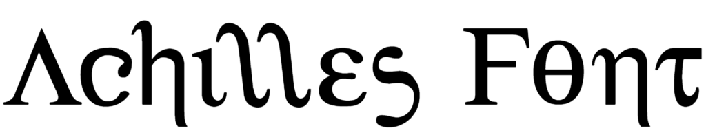 Achilles Font download