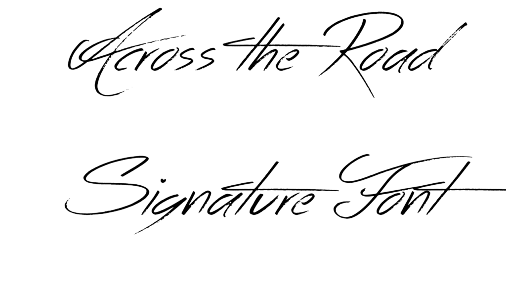 Across the Road Font download