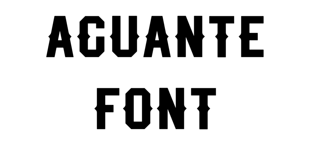 Aguante Font download