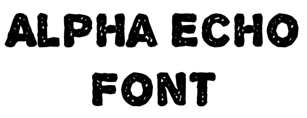 Alpha Echo Font download