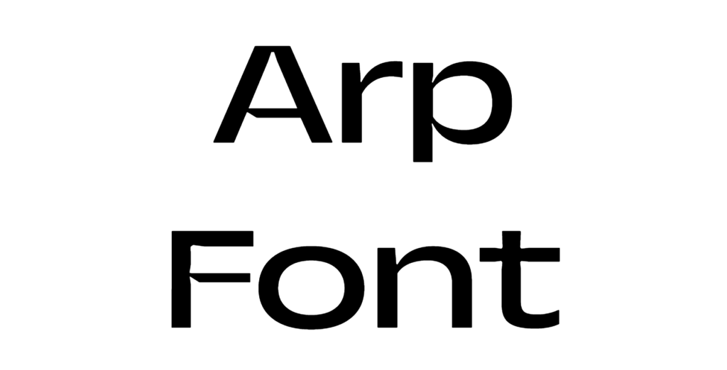 Arp Font download