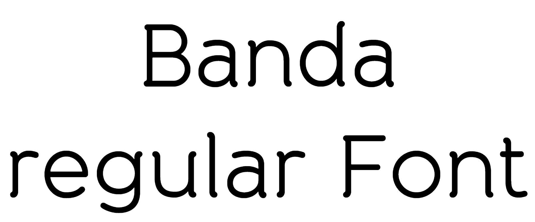 Banda regular Free Font download