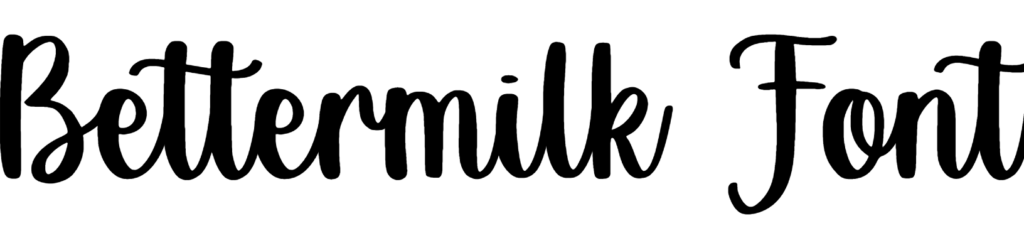 Bettermilk Font download