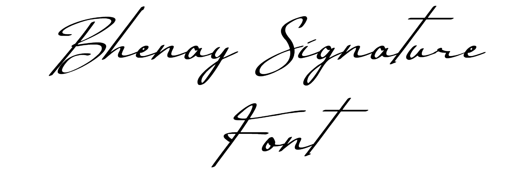 Bhenay Signature Font download