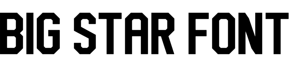 Big Star Font download