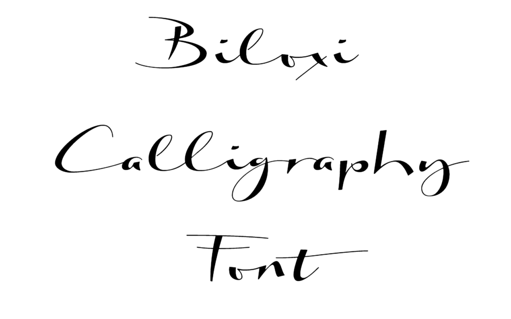 Biloxi Calligraphy Font download