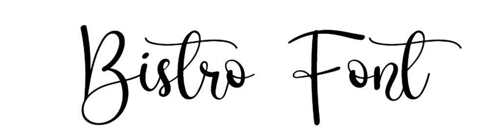 Bistro Font download, #Bistro script