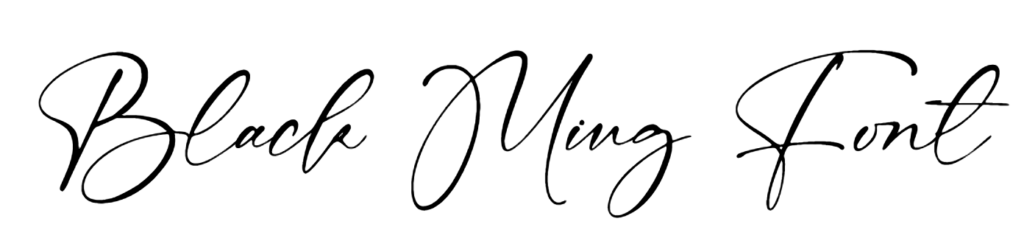 Black Ming Font download