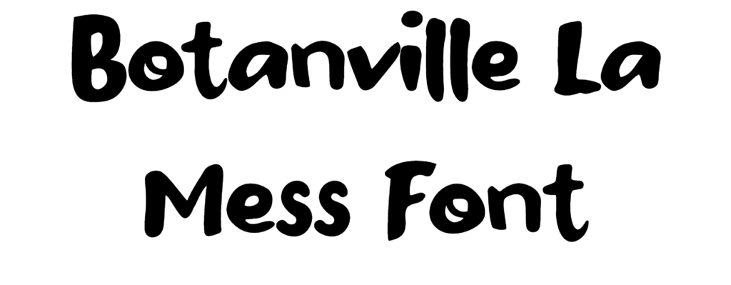 Botanville La Mess Font download