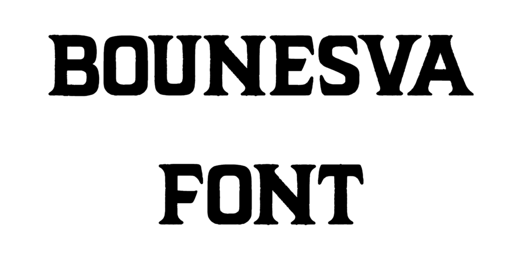 Bounesva Font download