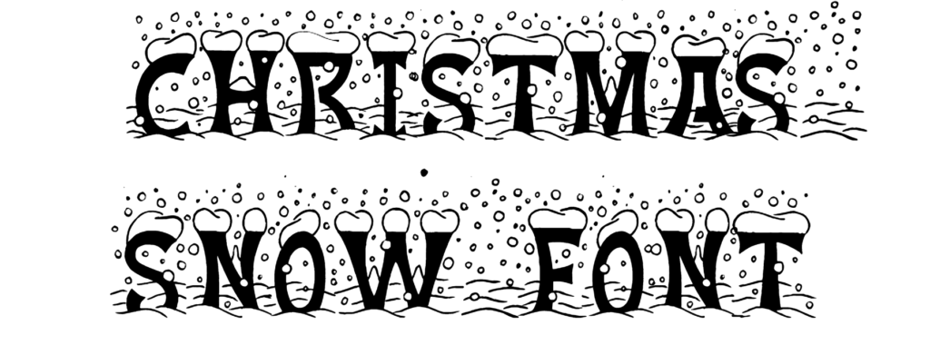 Christmas Snow Font download, #JSH creates